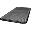 Vivo Y53s Kılıf Silikon Parmak İzi Bırakmayan Karbon Soft Negro Kapak - Siyah
