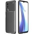 Vivo Y53s Kılıf Silikon Parmak İzi Bırakmayan Karbon Soft Negro Kapak - Siyah