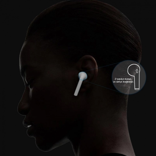 Wiwu Airbuds X Qi Bluetooth Kulaklık - Beyaz