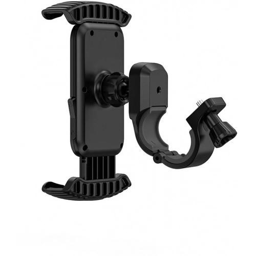 Wiwu CH037 Sarsıntı Önleyici 360 Derece Dönebilen Ayarlanabilir Motosiklet ve Bisiklet Telefon Tutucu - Siyah