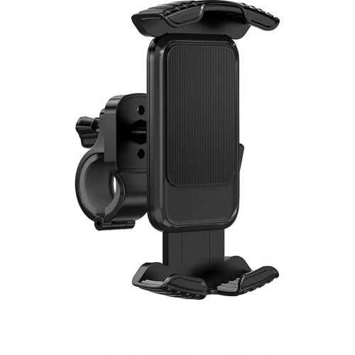 Wiwu CH037 Sarsıntı Önleyici 360 Derece Dönebilen Ayarlanabilir Motosiklet ve Bisiklet Telefon Tutucu - Siyah