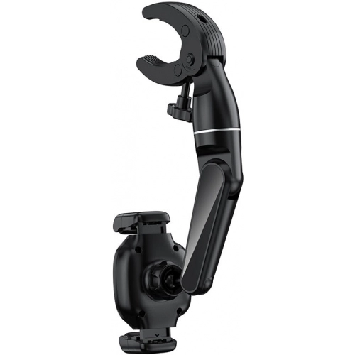 Wiwu CH039 Araç İçi Dikiz Aynası 360 Derece Dönebilen Oynar Başlıklı Telefon Tutucu - Siyah