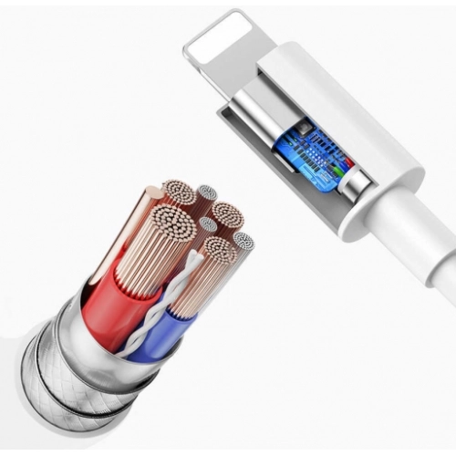 Wiwu G90 iPhone 20W Şarj PD To Lightning Kablo 1M - Beyaz