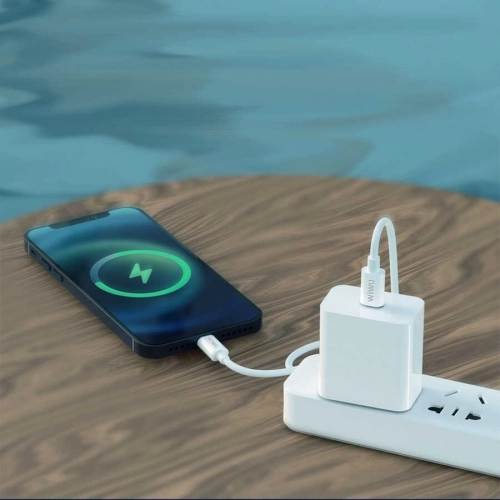 Wiwu G90 iPhone 20W Şarj PD To Lightning Kablo 1M - Beyaz