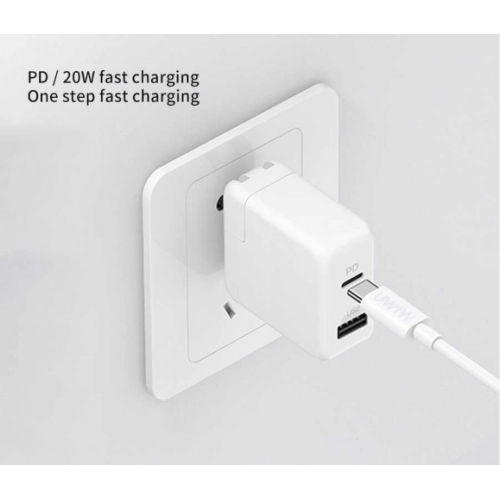 Wiwu G90 iPhone 20W Şarj PD To Lightning Kablo 1M - Beyaz