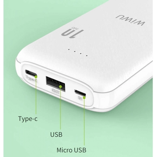 Wiwu JC-02 10000 Mah Powerbank - Beyaz