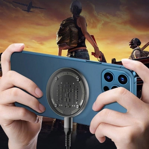 Wiwu M17 Magnetik Intelligent Transparan Wireless Şarj Ultra İnce Şeffaf 15W Android iOS Destekli - Siyah