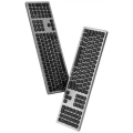 Wiwu MKB-03 Magic Keyboard Master iOS Android Windows İşletim Sistemi Uyumlu Bluetooth Kablosuz Klavye - Gri