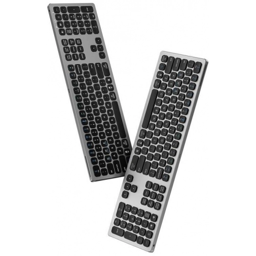 Wiwu MKB-03 Magic Keyboard Master iOS Android Windows İşletim Sistemi Uyumlu Bluetooth Kablosuz Klavye - Gri