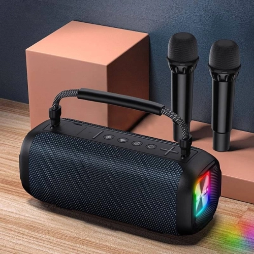 Wiwu P17 Çift Mikrofonlu Thunder Bluetooth Speaker Hoparlör TF Card/Flash Disk Suya Dayanıklı V5.3 - Lacivert