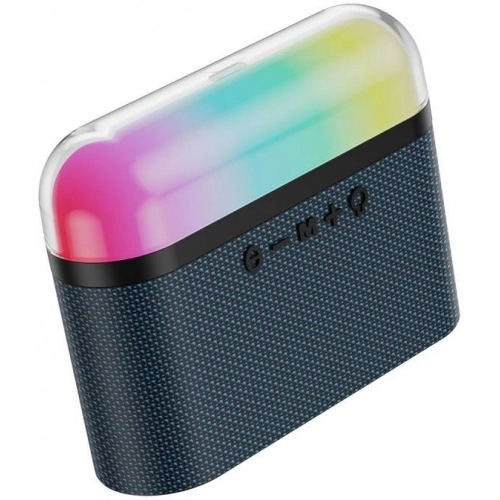 Wiwu P60 RGB Led Işıklı Thunder Wireless Bluetooth Speaker Hoparlör - Siyah