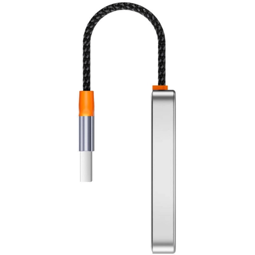 Wiwu Wi-CP001 CarPlay Dijital LED Göstergeli Kablosuz Ses Alıcı USB Girişli Bluetooth Adaptör - Gri