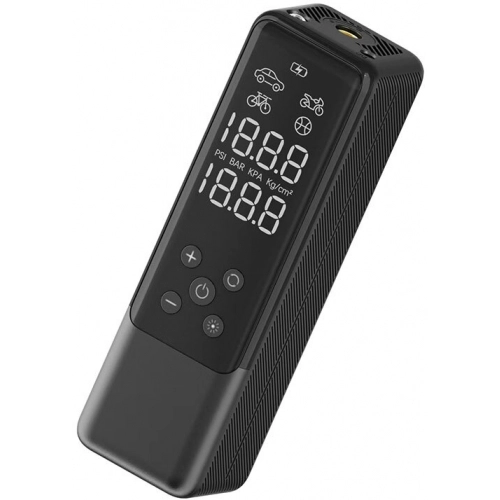 Wiwu Wi-Ai001 Çok Modlu Dijital Ekranlı Araç Hava Kompresörü - Siyah