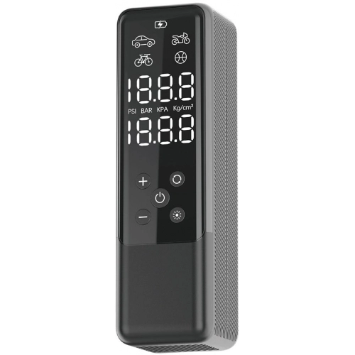 Wiwu Wi-Ai001 Çok Modlu Dijital Ekranlı Araç Hava Kompresörü - Siyah