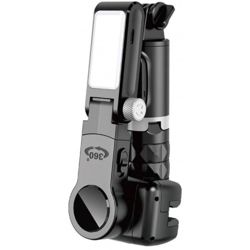 Wiwu Wi-SE006 Çok Fonksiyonlu Işıklı Gimbal Sabitleyici Tripod Selfie Çubuğu - Siyah