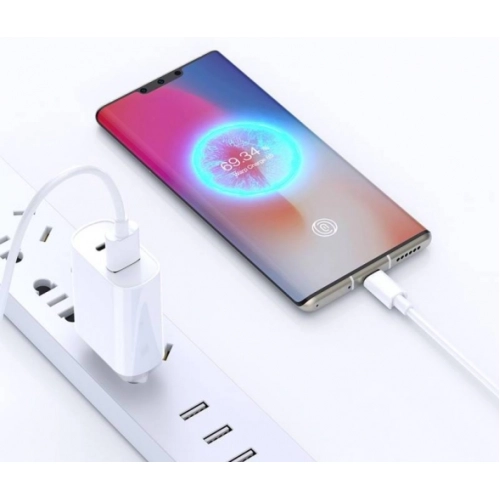 Wiwu Wi-U002 Quick Hızlı Şarj Başlığı USB-A to Type-C PD 20W Kablolu Şarj Seti - Beyaz