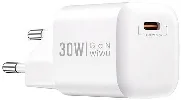 Wiwu Wi-U006 GaN Tech PD Hızlı Şarj Özellikli Seyahat Şarj Başlığı 30W - Beyaz