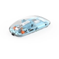 Wiwu WM105 Crystal RGB Led Işıklandırmalı Şeffaf Tasarım Mouse - Mavi