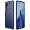 Xiaomi Mi 12 Kılıf Silikon Parmak İzi Bırakmayan Karbon Soft Negro Kapak - Lacivert