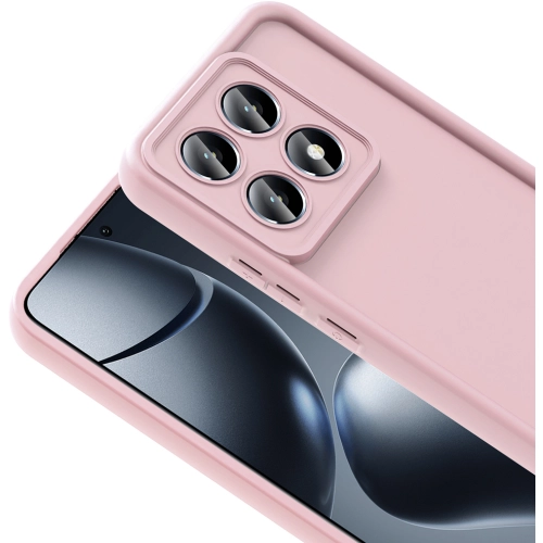 Xiaomi Mi 14T ile Uyumlu Kılıf Kamera Korumalı Silikon Ananas Kapak - Pembe