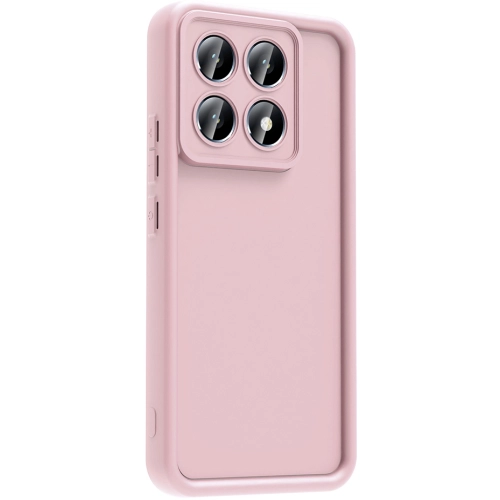 Xiaomi Mi 14T ile Uyumlu Kılıf Kamera Korumalı Silikon Ananas Kapak - Pembe