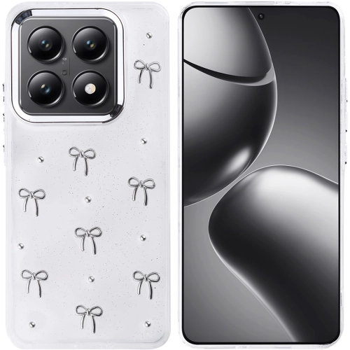 Xiaomi Mi 14T Pro Kılıf Airbag Tasarımlı Simli Şeffaf Zore Kutup Kapak - Fiyonk