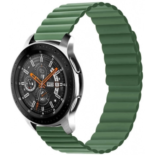 Xiaomi Amazfit Pace Çift Renkli Çizgili Parça Desenli Akıllı Saat Kordon KRD-52  - Yeşil