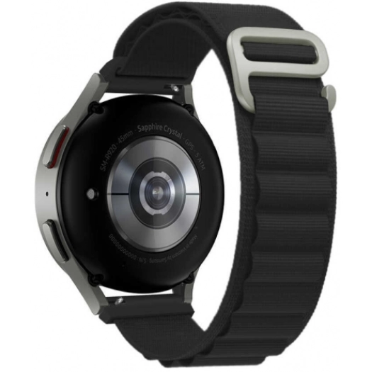 Xiaomi Amazfit Pace Kordon Hasır Metal Toka Dizaynlı KRD-74 - Siyah