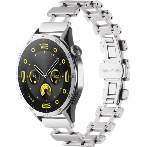 Xiaomi Amazfit Pace Metal Kordon Paslanmaz Çelik KRD-96  - Gümüş