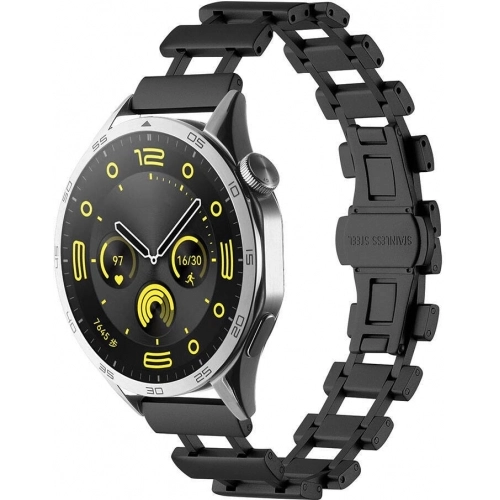 Xiaomi Amazfit Pace Metal Kordon Paslanmaz Çelik KRD-96  - Siyah