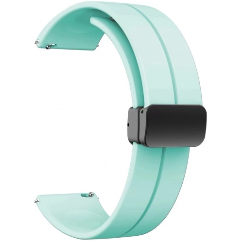 Xiaomi Amazfit Pace Silikon Kordon Zore KRD-84 Soft Pürüzsüz Metal Toka - Açık Yeşil