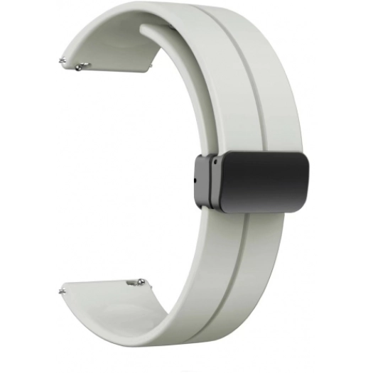 Xiaomi Amazfit Pace Silikon Kordon Zore KRD-84 Soft Pürüzsüz Metal Toka - Starlight