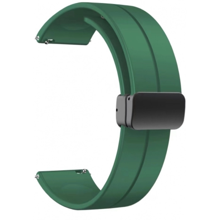 Xiaomi Amazfit Pace Silikon Kordon Zore KRD-84 Soft Pürüzsüz Metal Toka - Yeşil