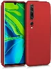 Xiaomi Mi 10 Kılıf İnce Mat Esnek Silikon - Kırmızı