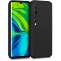Xiaomi Mi 10 Kılıf İnce Soft Mat Renkli Esnek Silikon Kapak - Siyah
