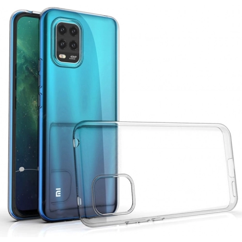 Xiaomi Mi 10 Lite Kılıf Kamera Korumalı Esnek Silikon Kapak - Şeffaf