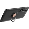 Xiaomi Mi 10 Pro Kılıf Renkli Silikon Yüzüklü Standlı Auto Focus Ravel Kapak - Rose Gold