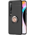 Xiaomi Mi 10 Pro Kılıf Renkli Silikon Yüzüklü Standlı Auto Focus Ravel Kapak - Rose Gold