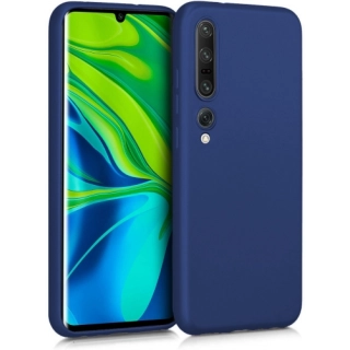 Xiaomi Mi 10 Pro Kılıf İnce Soft Mat Renkli Esnek Silikon Kapak - Lacivert