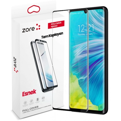 Xiaomi Mi 10 Pro Nano Tam Kaplayan Polymer Ekran Koruyucu - Siyah