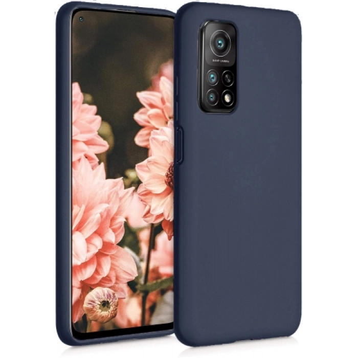 Xiaomi Mi 10T Pro Kılıf İnce Soft Mat Renkli Esnek Silikon Kapak - Lacivert