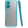 Xiaomi Mi 10T Pro Kılıf Renkli Silikon Kamera Lens Korumalı Şeffaf Parfe Kapak - Mavi