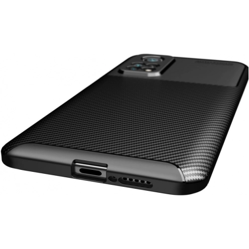 Xiaomi Mi 10T Pro Kılıf Silikon Parmak İzi Bırakmayan Karbon Soft Negro Kapak - Lacivert