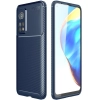 Xiaomi Mi 10T Pro Kılıf Silikon Parmak İzi Bırakmayan Karbon Soft Negro Kapak - Lacivert