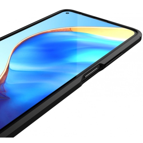 Xiaomi Mi 10T Pro Kılıf Deri Görünümlü Lüks Parmak İzi Bırakmaz Niss Silikon Kapak - Lacivert