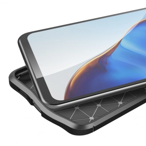 Xiaomi Mi 10T Pro Kılıf Deri Görünümlü Lüks Parmak İzi Bırakmaz Niss Silikon Kapak - Lacivert