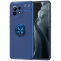 Xiaomi Mi 11 Kılıf Renkli Silikon Yüzüklü Standlı Auto Focus Ravel Kapak - Mavi