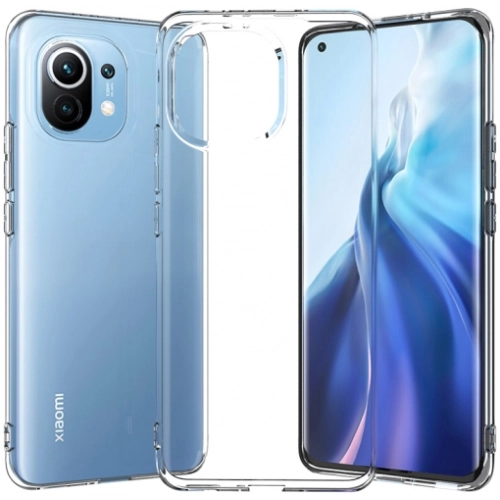 Xiaomi Mi 11 Kılıf Kamera Korumalı Esnek Silikon Kapak - Şeffaf