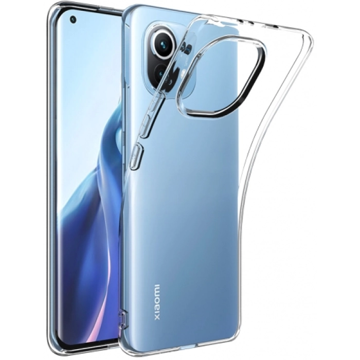 Xiaomi Mi 11 Kılıf Kamera Korumalı Esnek Silikon Kapak - Şeffaf