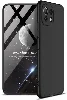 Xiaomi Mi 11 Lite Kılıf 3 Parçalı 360 Tam Korumalı Rubber AYS Kapak - Siyah